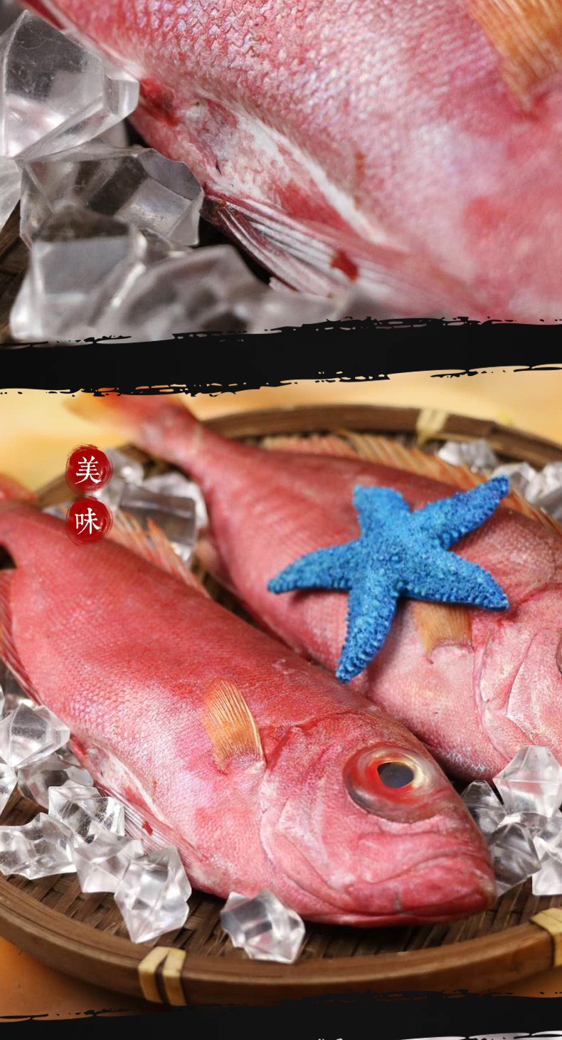 叁时鲜红目鲢鱼1kg46条东山岛红眼鱼深海捕捞海鲜水产鱼类1kg