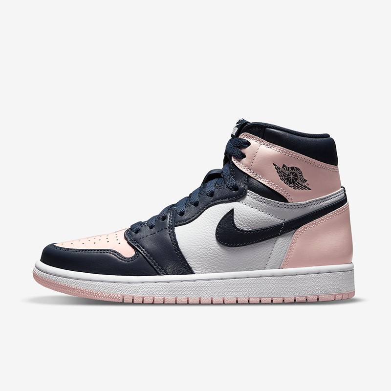 耐克nike女鞋air jordan 1 aj1黑粉脚趾泡泡糖高帮休闲篮球鞋 dd9335