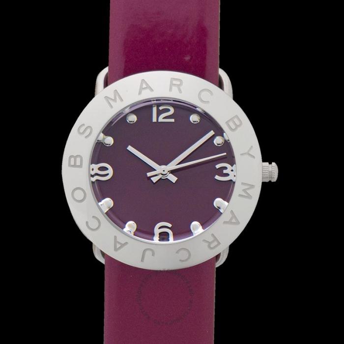 marcjacobs女士石英手表腕表表盘36mm时尚葡萄紫表盘logo设计mbm1138