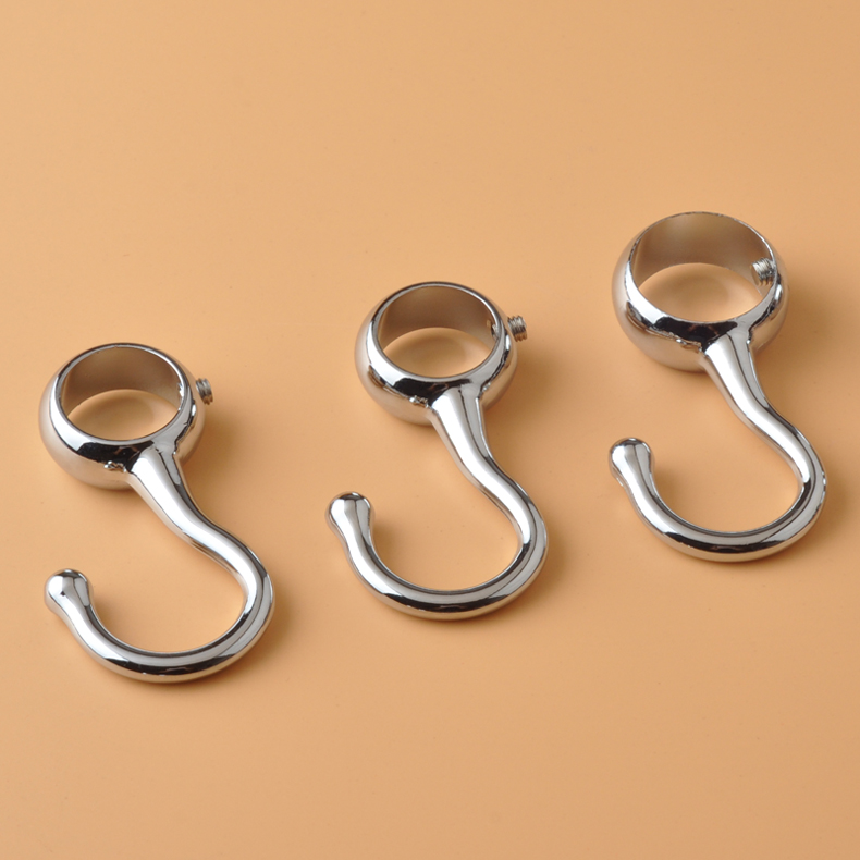 多朗普套管钩晾衣架防风钩晾衣杆管钩固定挂钩圆管衣架钩子定位穿管钩