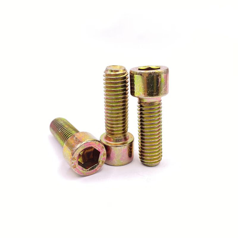 8级镀彩锌杯头内六角螺栓gb70黄锌镀彩内六角螺丝m5m6m8m10m12 浅灰色