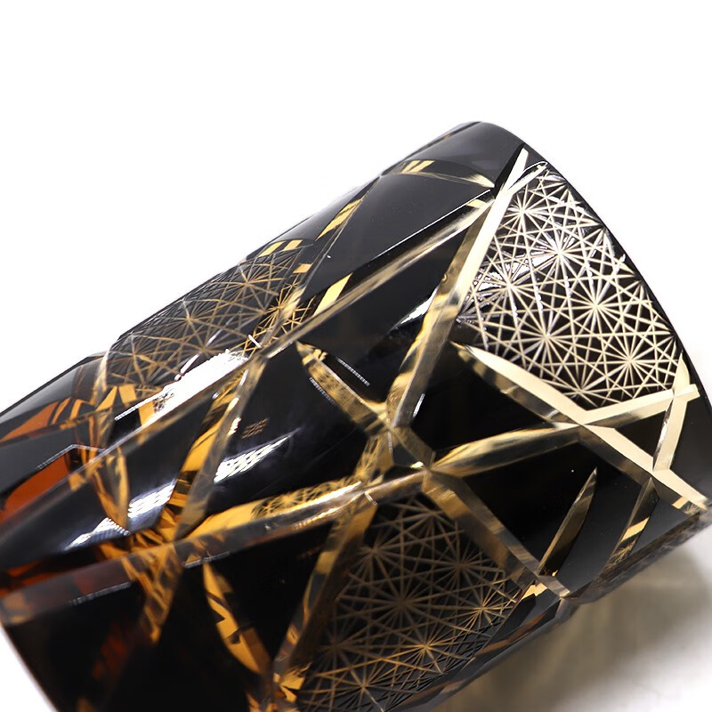 日本进口原装kagami江户切子水晶杯日式江户切子水晶玻璃杯威士忌酒杯