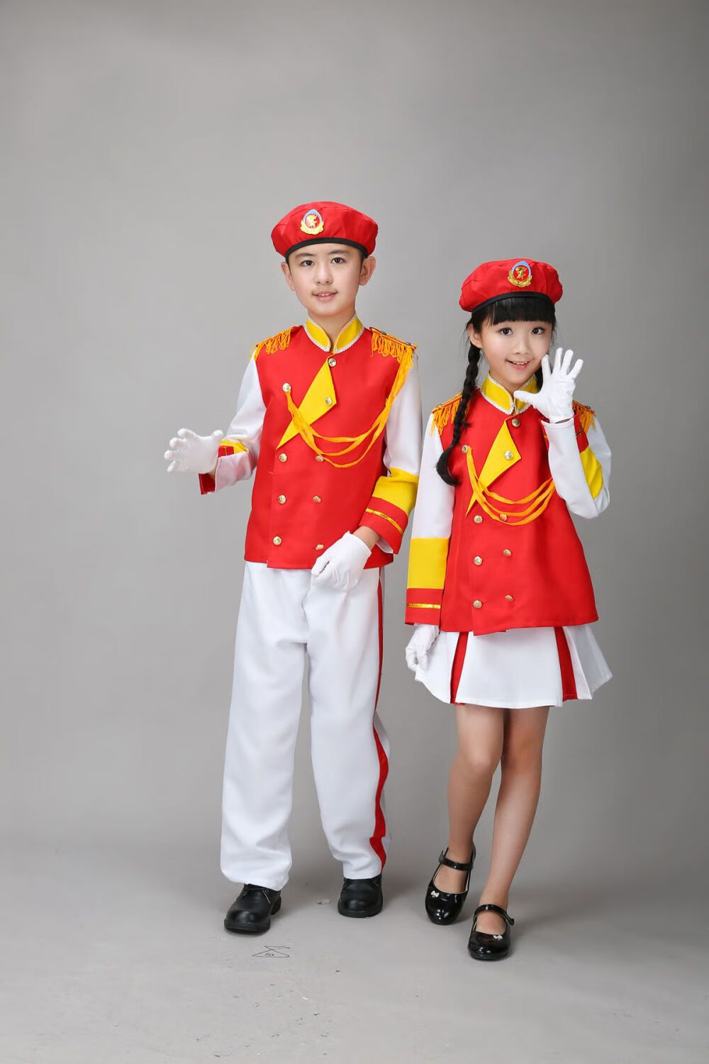 【价保30天】儿童鼓号队服装演出服男女中小学仪仗队鼓乐队表演升旗手