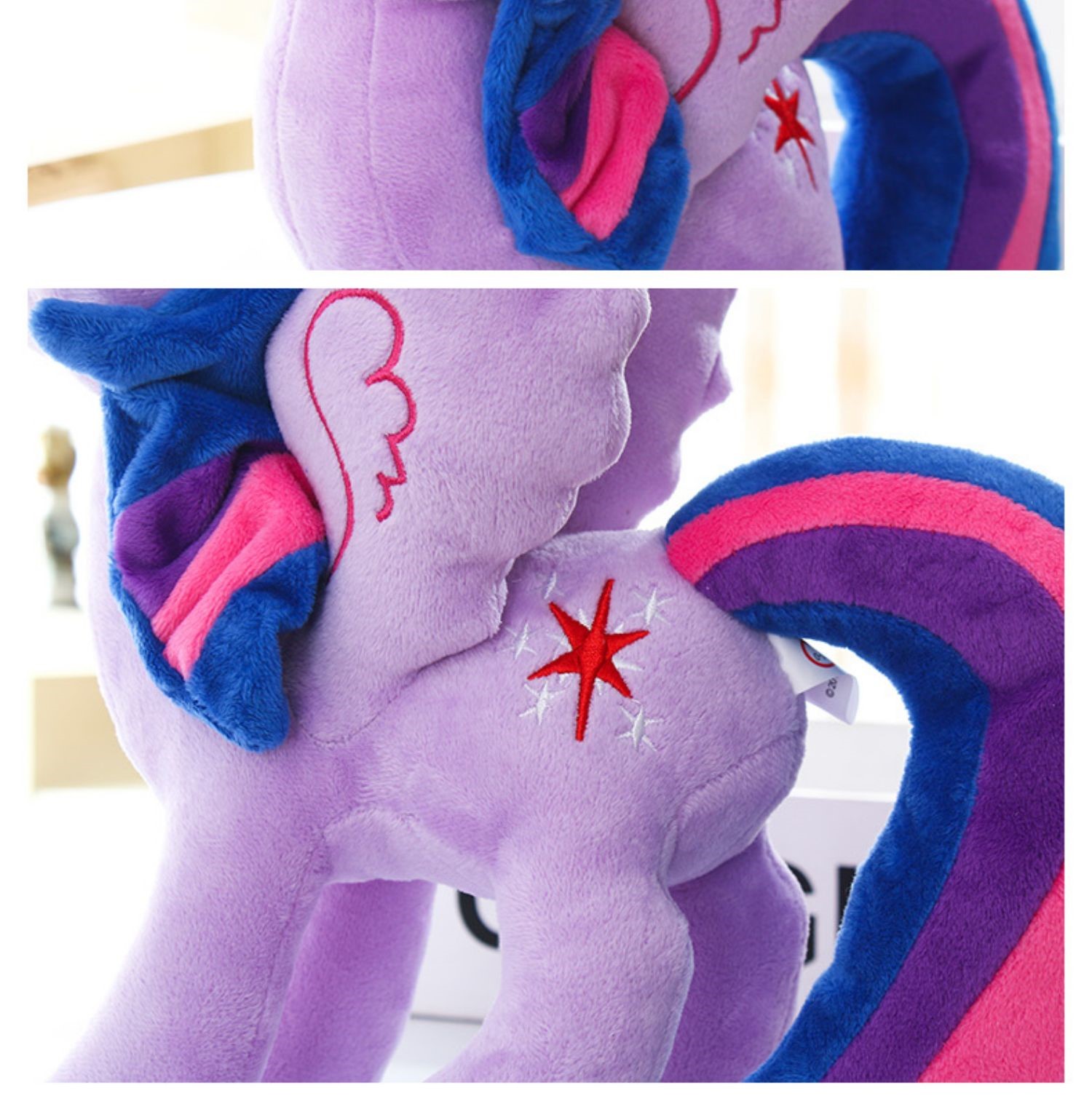 小马宝莉毛绒玩具公仔儿童公主独角兽布娃娃女孩新年生日礼物玩偶醒目