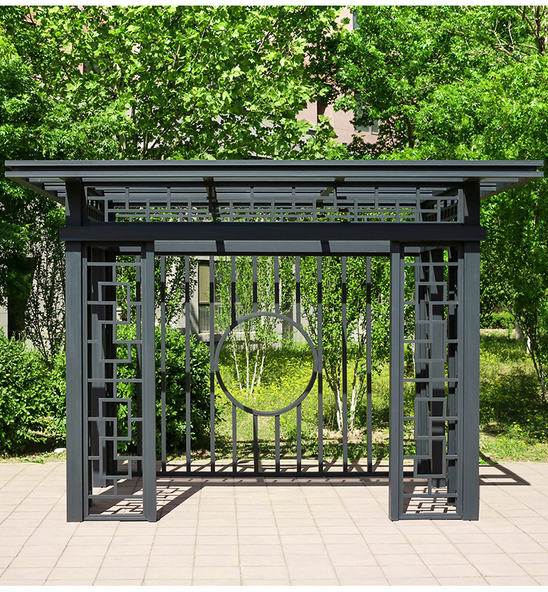 户外凉亭铝合金定制庭院休闲平顶凉亭户外四角凉亭家用订金