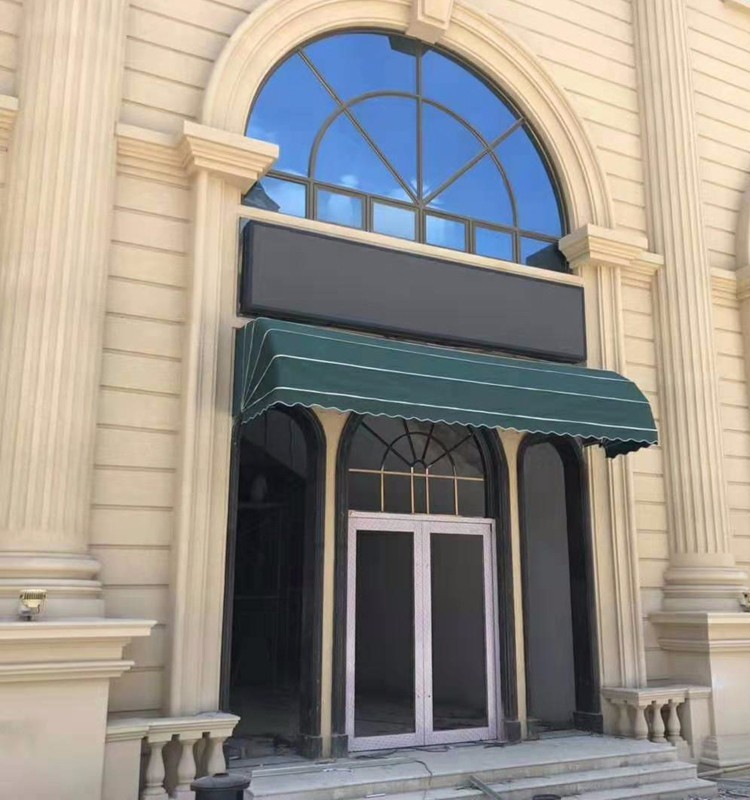 霆友 定做折叠法式蓬遮阳篷西瓜棚门上门头遮雨棚窗户雨篷咖啡厅装饰