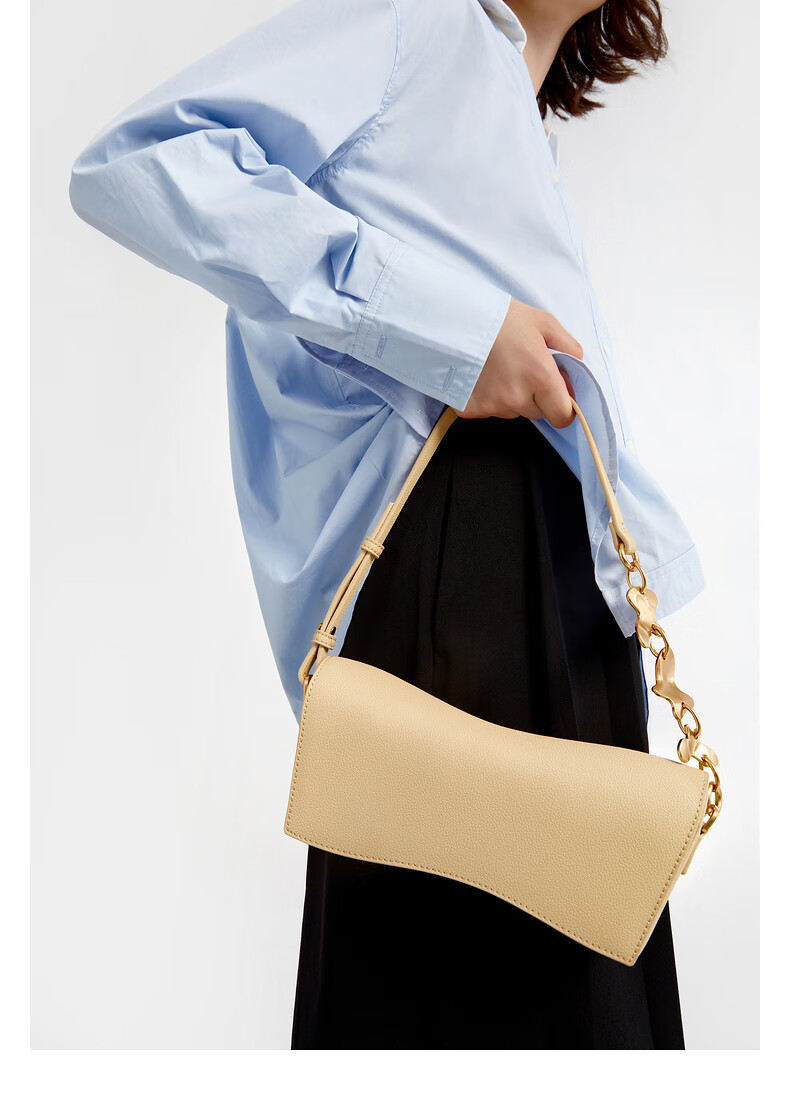 charles&keith22秋新品ck2-50671429女士幻宙单肩腋下包蝴蝶包 beige