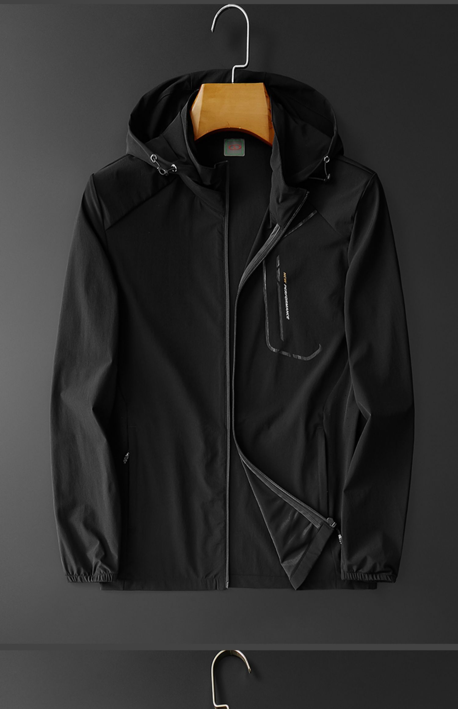 空调衫皮肤衣夏季外套男21年新款薄款透气弹力冰丝衣服休闲男装夹克衫