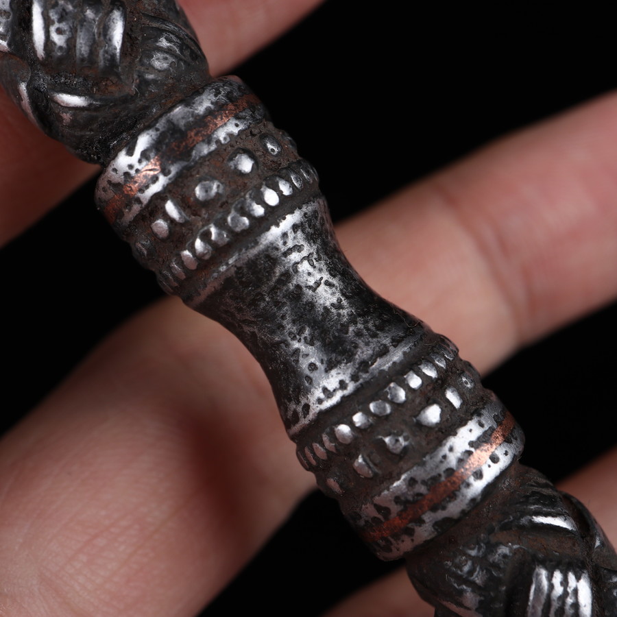 异地彩虹 天铁托甲五股金刚杵手工制作天铁老铁金刚