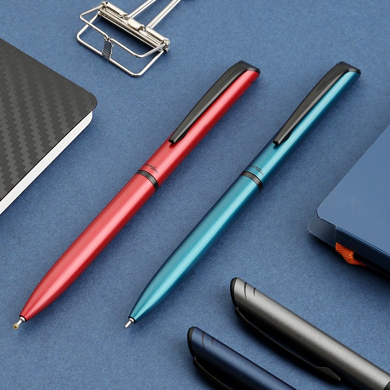 pentel日本派通bln2005金属杆中性笔旋转出芯商务签字笔水笔商务办公