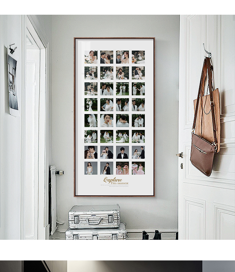 情侣宝宝照洗照片多宫格照片定制超薄32宫格1颜色备注24寸照片30x60cm