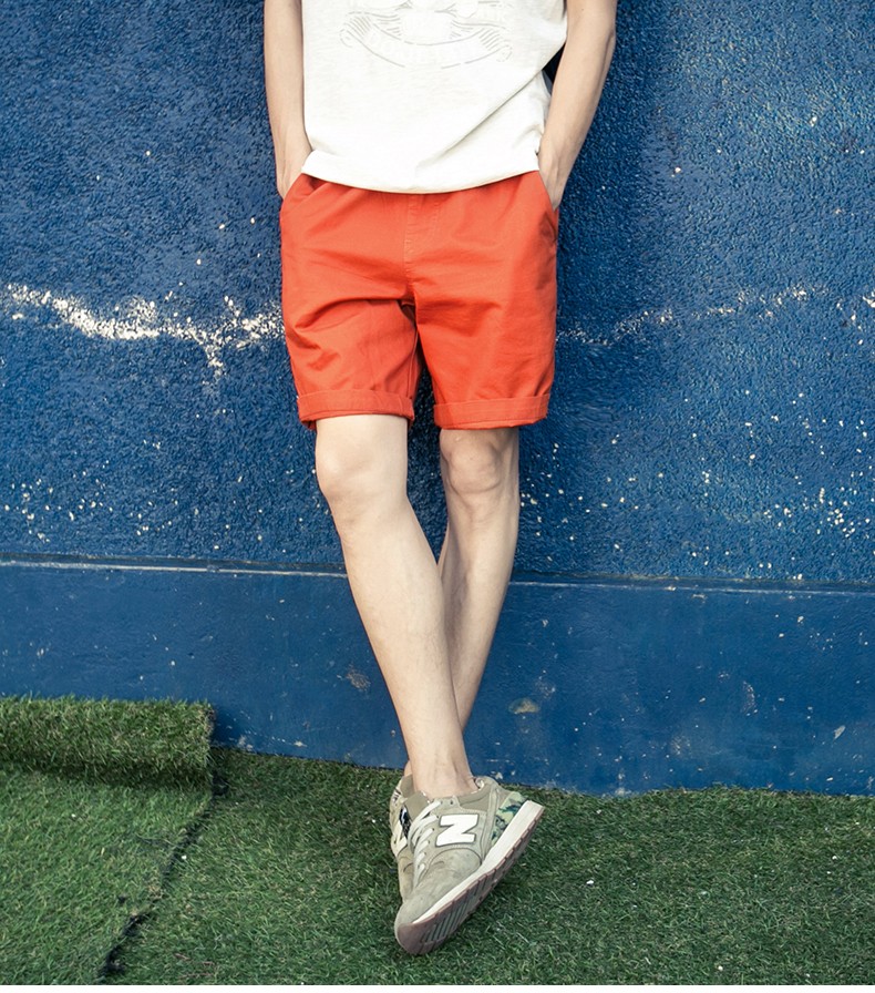 三分裤男夏季休闲运动情侣短裤五分沙滩裤色棉修身潮流裤衩男装男生