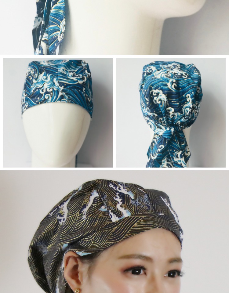 日式服务员头巾日本韩国料理寿司店餐厅烤肉店厨房厨师炒菜包头帽