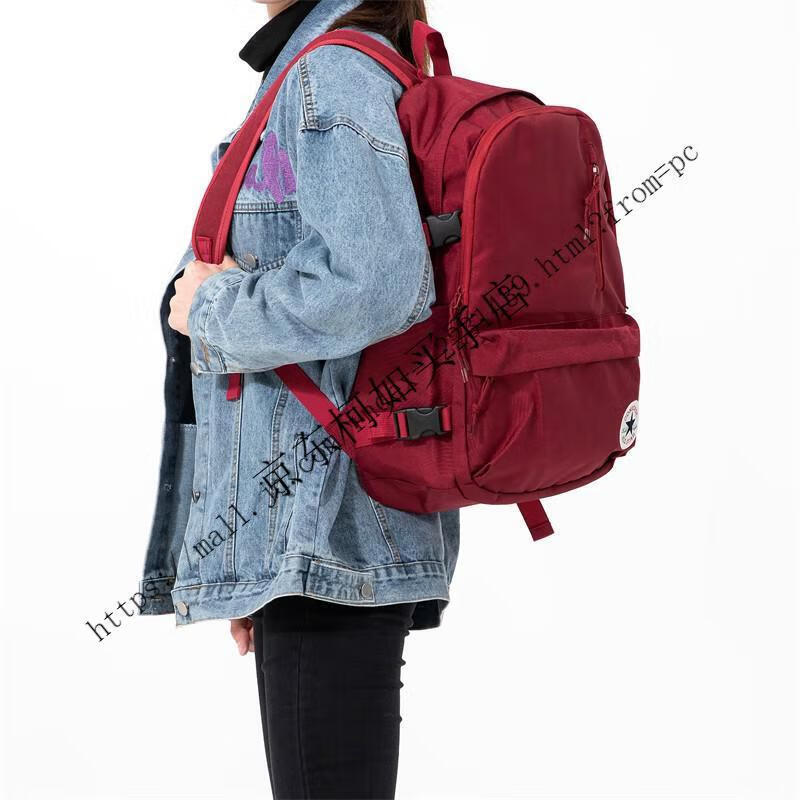 匡威converse双肩包女校园学生书包男大容量百搭休闲运动背包 象牙白