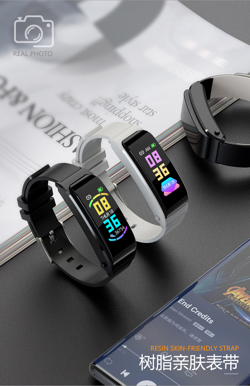 智能通话蓝牙手环二合一测心率血压信息提醒运动计步黑科技手环适用于