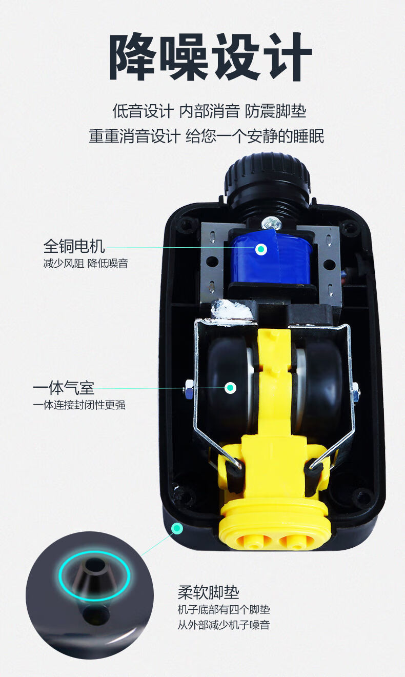 氧气泵鱼缸增氧泵增氧器养鱼打氧机小型超静音充氧泵加氧家用sb748