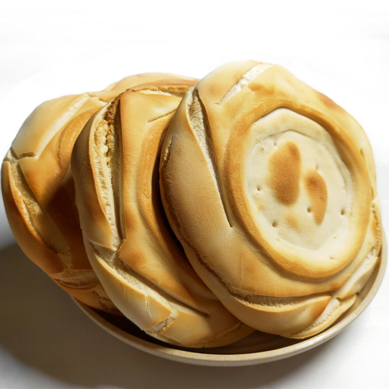 山东特产纯手工杠子头 土炉老面硬火烧即食面食烧饼馍 杠子头火烧 腾