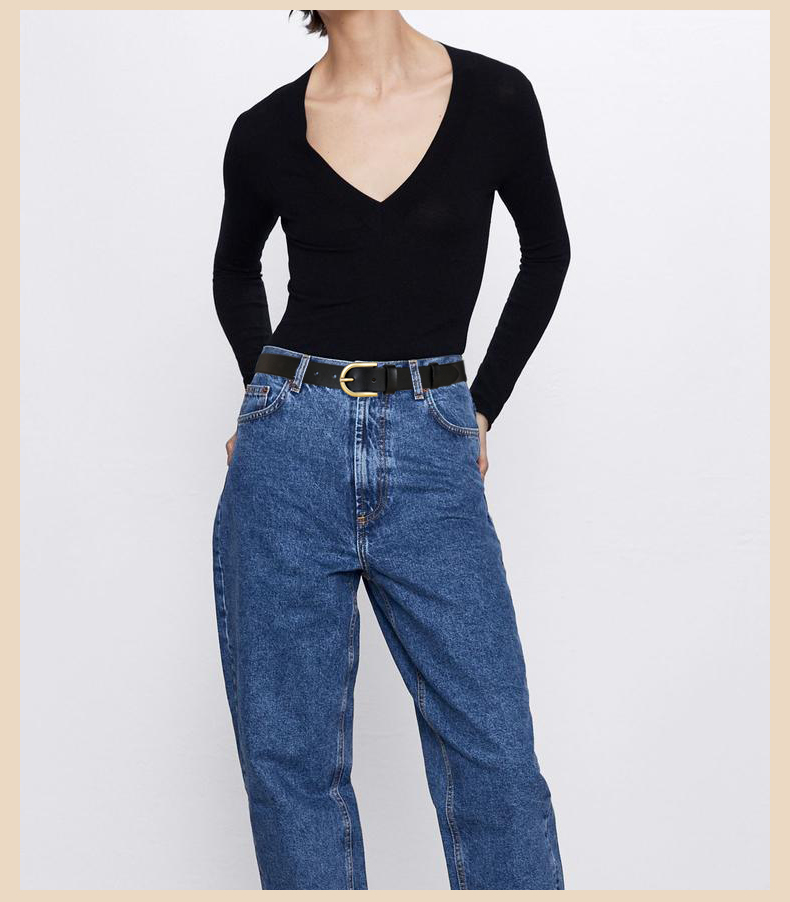 sunja定制潮牌明星同款女士皮带牛仔裤百搭纯牛皮装饰裤腰带女简约