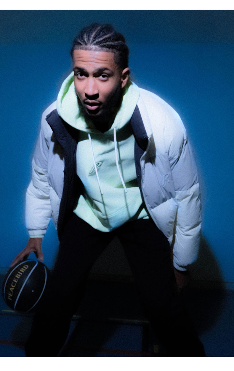 商场同款太平鸟男装pigalle联名卫衣时尚潮流上衣bybfb4z03荧光绿m