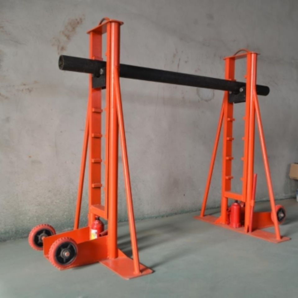 定制适用5吨10吨梯形电缆放线电力液压升降电缆支架子大型电缆放线架