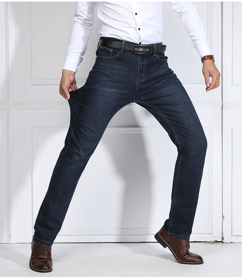 美国苹果(apple)牛仔裤男宽松直筒2022年夏季薄款休闲大码商务男裤子