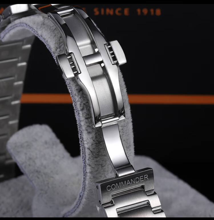 适用美度指挥官表带美度指挥官2表带男士原厂60周年手表原装不锈钢