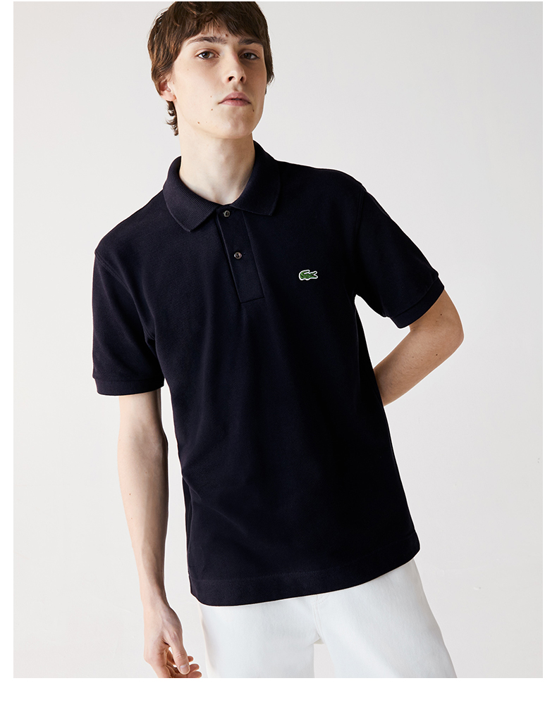 lacoste法国鳄鱼男装21春季新款时尚休闲透气短袖polo衫男l1221 qmn