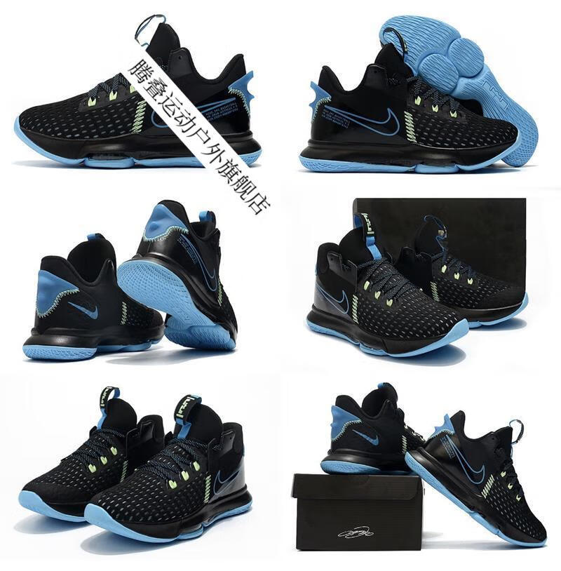lebron witness 5 男女实战气垫减震运动鞋官网nike 旗舰官方黑武士