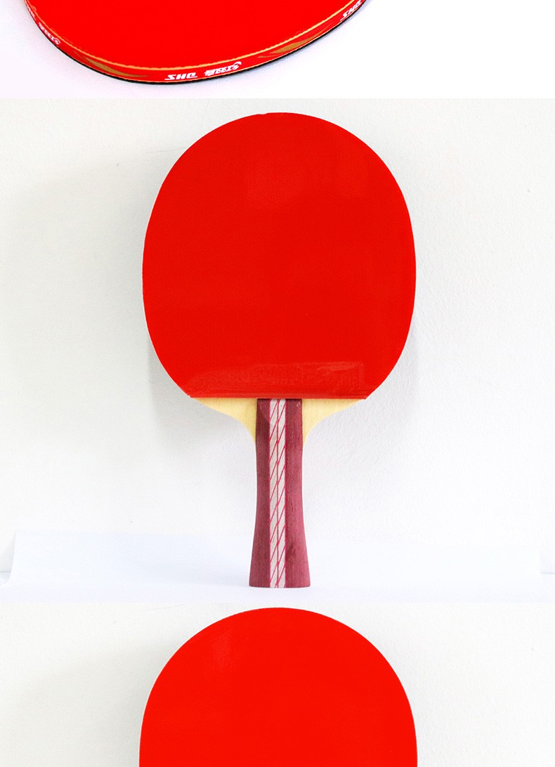 红双喜dhs乒乓球拍成品拍狂飚4星级拍横拍直拍初学单拍1只装长柄横拍