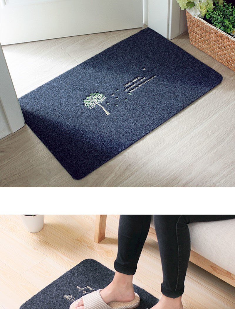 厨房卫浴门口垫子卧室浴室防滑吸水门垫地毯定制 招财猫咖啡 40x60cm