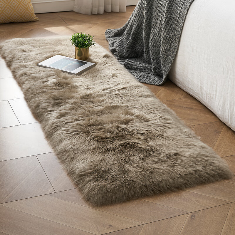 澳尊(aozun) 澳洲长羊毛地毯卧室床边地毯玄关衣帽间飘窗轻奢毛整张