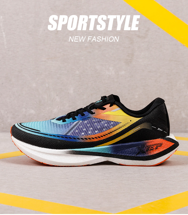 特步260x竞速训练鞋减震男鞋马拉松户外跑步鞋动力巢科技减震轻便运动