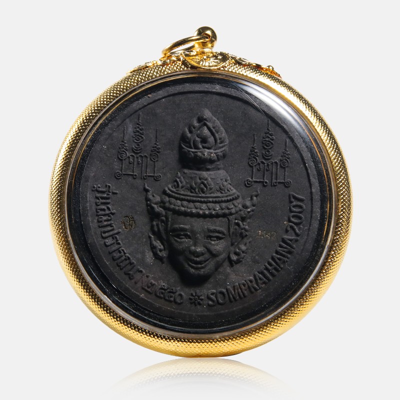 妙聚福泰国佛牌正品象牌鲁士头鎏金壳挂件正牌大小模男女款项链吊坠大