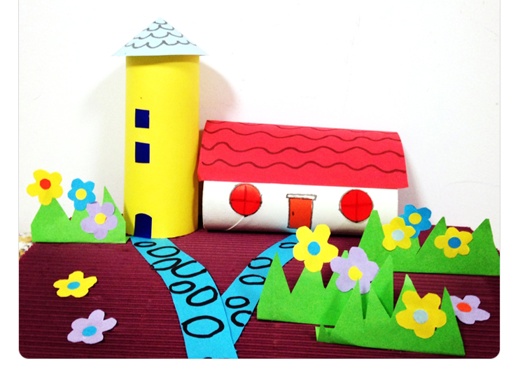 纸筒卷筒纸芯手工创意diy 幼儿园儿童原木色绘画涂鸦美工区角材料