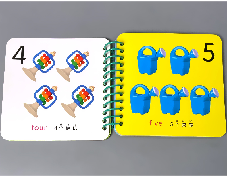 趣味数字宝贝翻翻乐0123一两三周岁婴幼儿早教书籍撕不烂启蒙思维益智