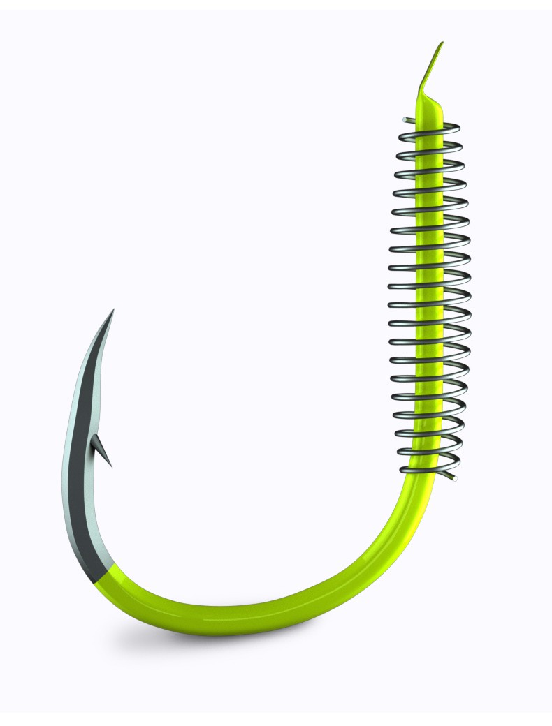 钓嗨尼 鱼钩散装不跑鱼鱼钓鲢鳙专用鲤鱼弹簧双钩专用子线组套装钓鱼