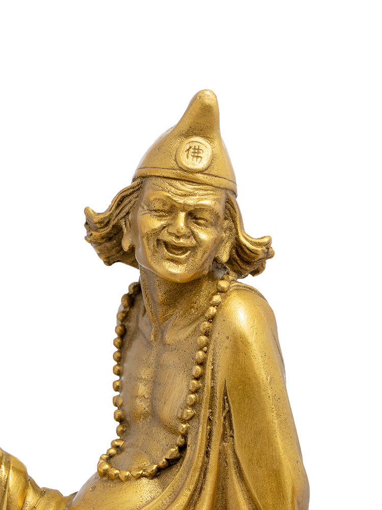 济公菩萨纯铜佛像降龙尊者道济和尚铜像家用供奉摆件 5寸站济公【图片