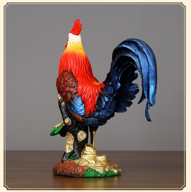 铜欣祥 铜鸡摆件公鸡《金鸡报晓》办公室桌面工艺品公司开业乔迁新居