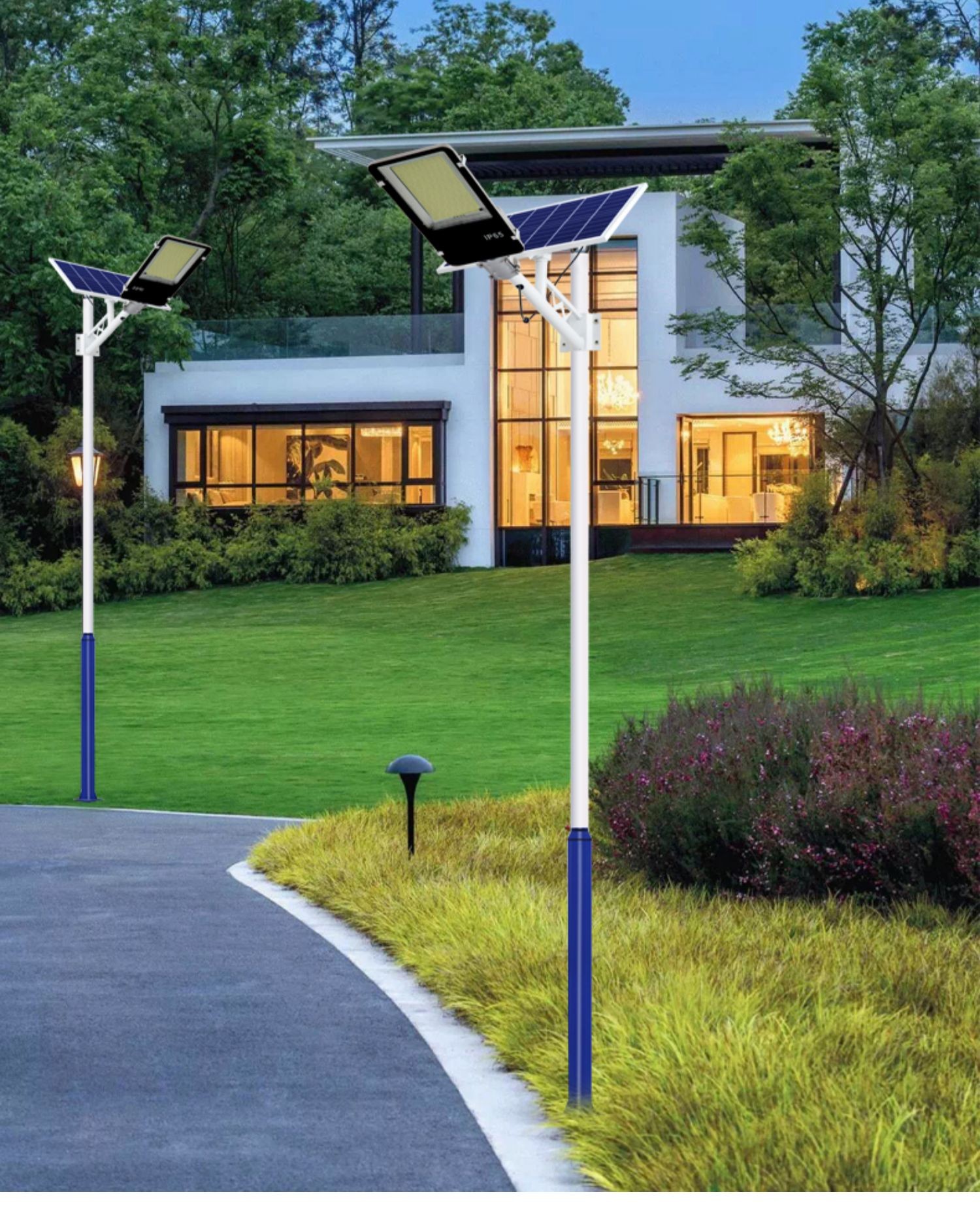 欧普照明品质太阳能灯户外led路灯100w新农村照明灯室外防水超亮大