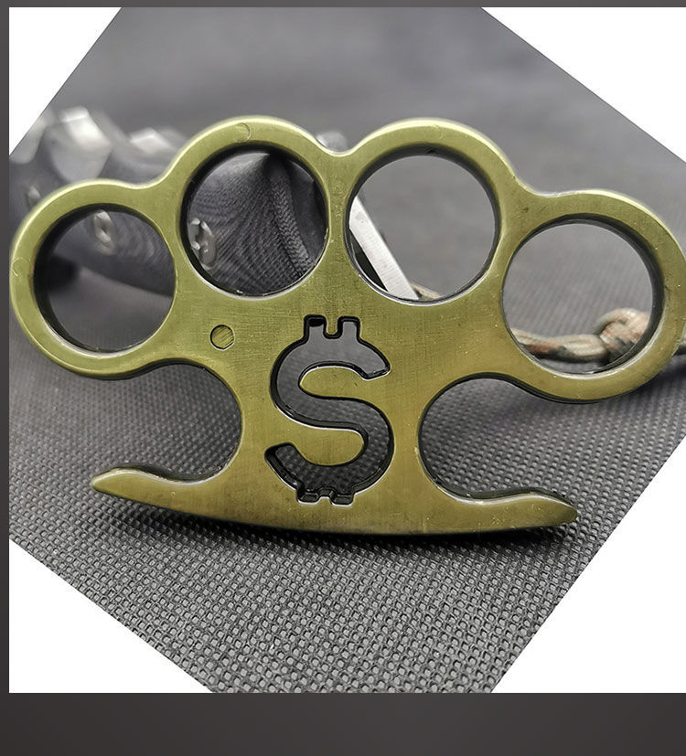 指虎 合金指虎四指防身便携手扣拳指武术自卫格斗训练品装备手撑子