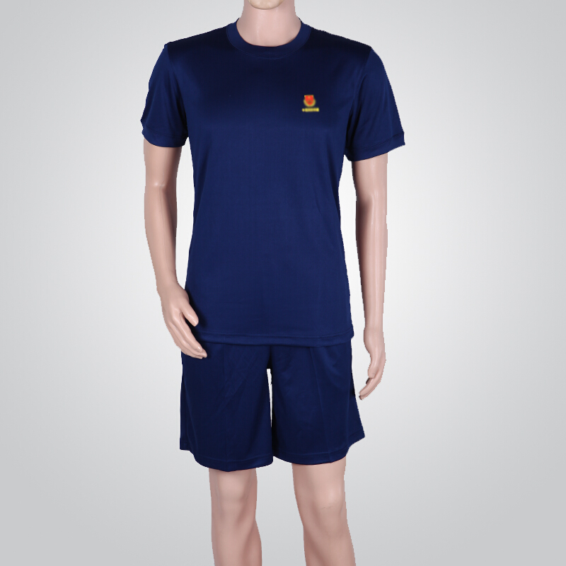 专职体能服短袖套装火焰消速干蓝色救援防员短裤t恤专职体能短袖上衣