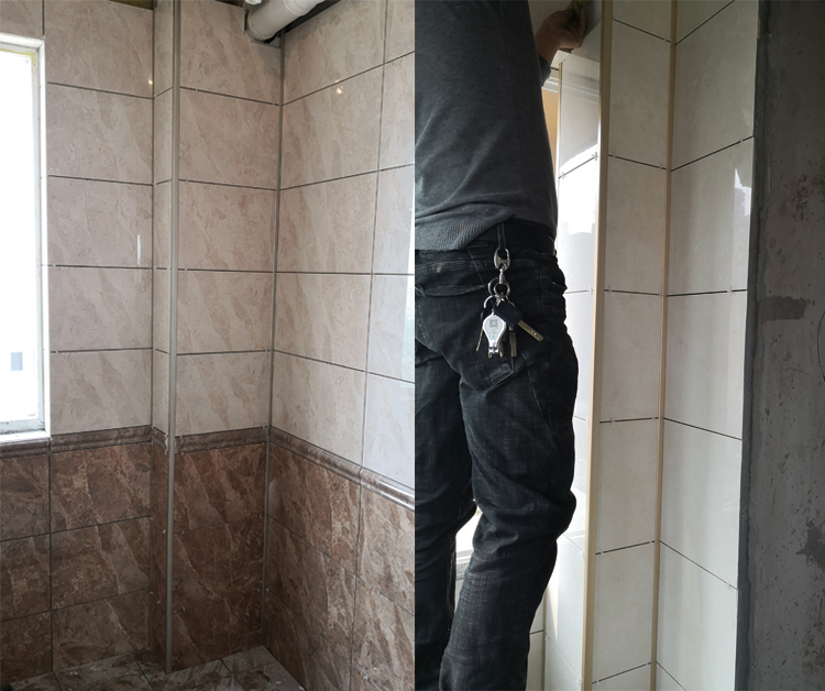 卫生间包管瓷砖支架包下水管道装饰材料厨房卫生间新型钛镁合金瓷砖管