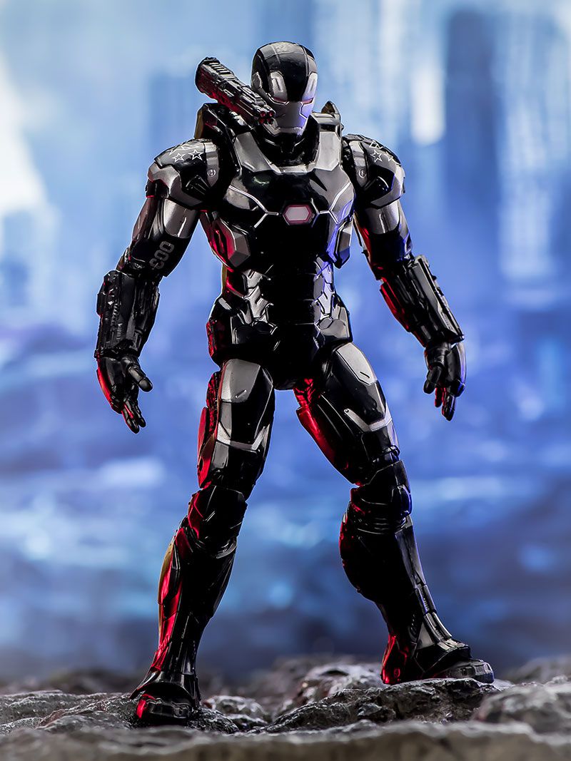 者联盟男孩玩具红黄战争机器黑色钢铁侠模型玩具人偶 钢铁侠mk3-17cm