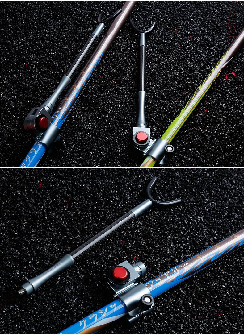 炮架钓鱼 钓鱼支架碳素鱼竿架2.2米/2.