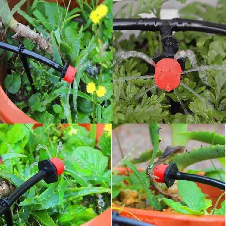 微喷滴灌可调流量滴头果树滴灌头果园喷头小红帽滴头农用灌溉设备300