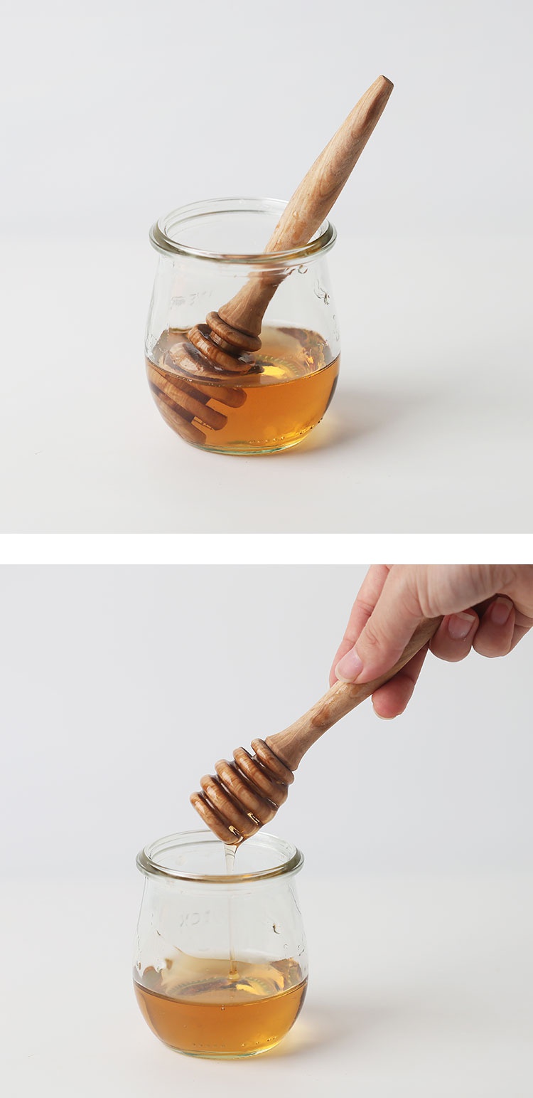 诺生集品 德国pasterkamp进口橄榄木蜂蜜棒 天然原木取蜜棒长柄取果酱