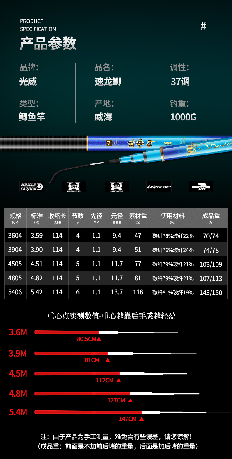 光威岚粹台钓竿价格表图片