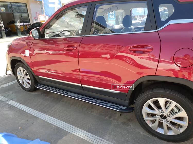 北京x7踏板侧4s改装专用迎宾脚铝合金侧杠 黑金刚_宽10cm_备注车型 对