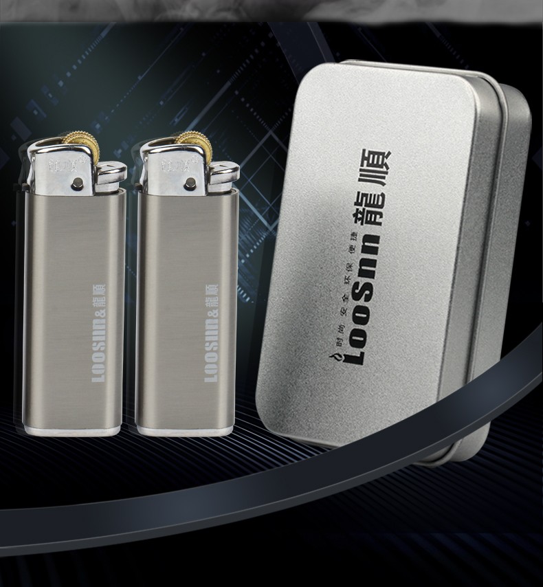 滑轮打火机砂轮老式滚齿轮礼盒复古火石高档可充气个性创意潮火机两只