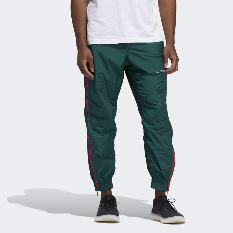 adidas阿迪达斯春夏新款男子运动跑步休闲训练梭织侧开拉链时尚束口